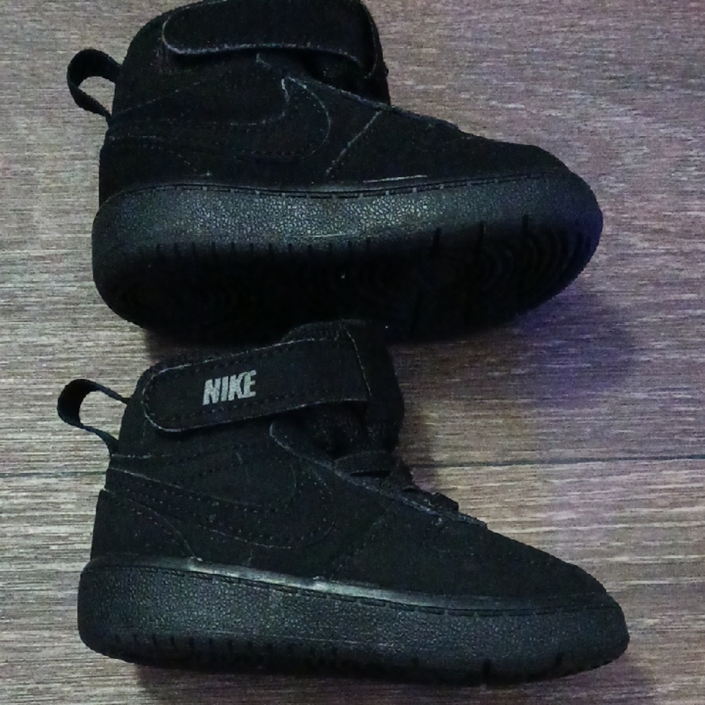 Nike Court Borough Baby Shoes Size 4c Black